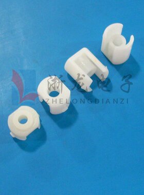 DVDS白色扁型月牙隔柱 胶柱 梯形卡扣 PC板隔离柱 胶套 1000只/包