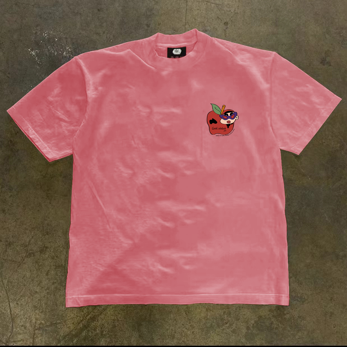 外贸尾货~限时清仓捡漏苹果小新印花纯棉短袖T恤男女宽松百搭体恤