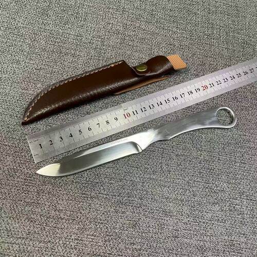 家用镜面精抛光水果刀手把肉刀可diy半成品刀胚一体小刀瓜果刀
