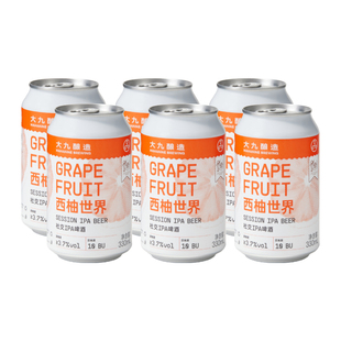 大九酿造西柚世界社交IPA啤酒 国产精酿啤酒 330mL罐装