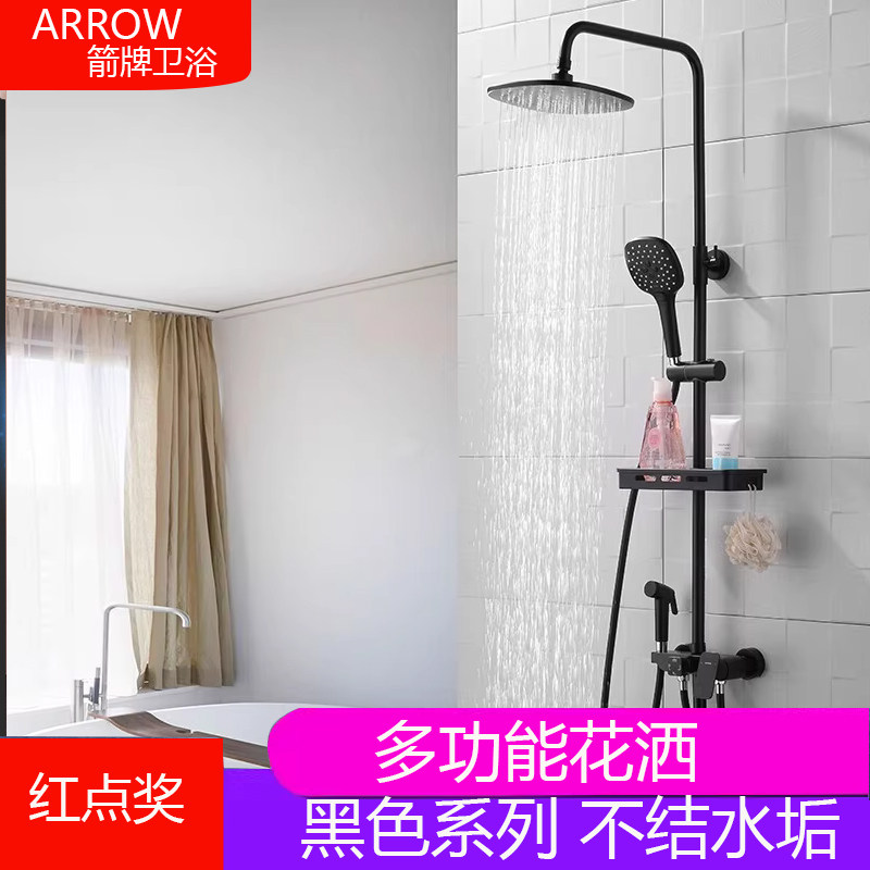 箭牌挂墙铜防氧化淋浴花洒防水垢