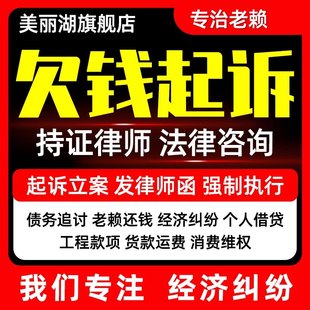 律师咨询法律服务欠钱不还催款律师函欠款起诉状消费退费追债