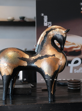 新年手工马造型装饰摆件