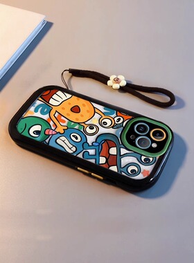 黑框满屏怪兽适用于小米13Pro手机壳爆款12spr简约10s时尚红米k60高档k60pro保护套k50pro动漫note卡通12pr