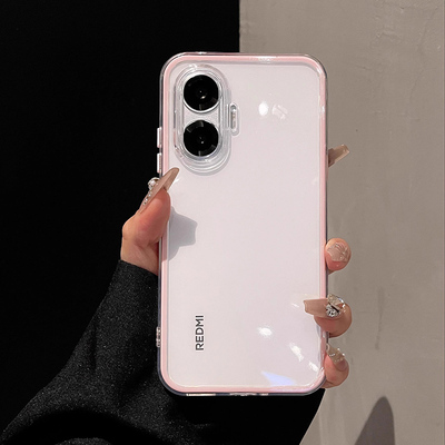 适用红米turbo4pro手机壳新款红米turbo3果冻redmi高级感全包镜头男女款超薄硅胶保护套简约防摔软壳创意个性