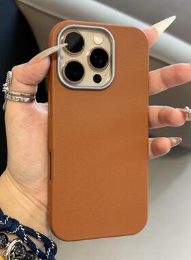 荔枝皮纹硅胶软壳适用小米15pro全包边14U大孔手机壳13pro橙色12/11Ultra防滑K70磨砂防指纹K50/K60仿素皮纹