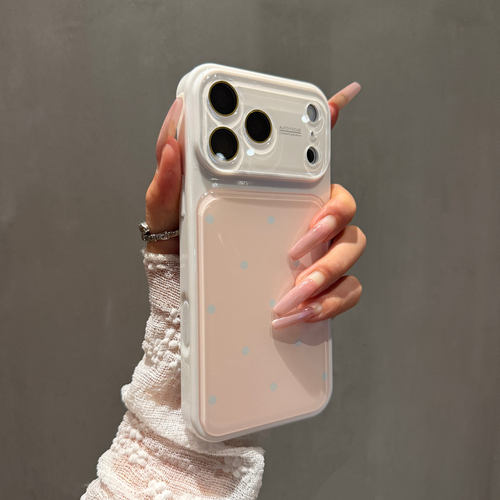 ins风波点适用苹果17promax手机壳新款iPhone18简约ip16pro镜头膜15pm高级感网红14/13小众相机键个性保护套