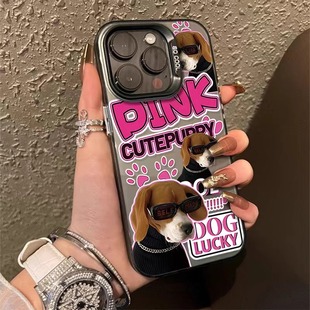 40s时尚 潮牌k40 创意镭射im 动漫卡通红米k50全包防摔k50pro个性 墨镜猫咪狗狗适用于红米k60手机壳k60pro新款