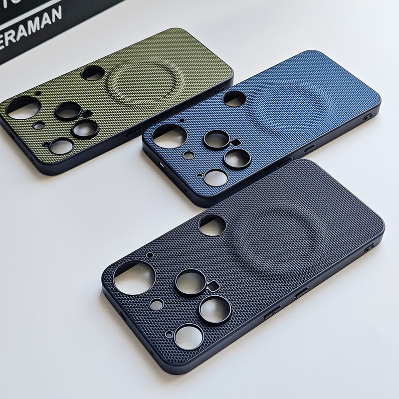 适用于NothingPhone3手机壳新款phone3素皮科纳纹简约轻薄防摔磁吸保护套高端轻奢商务金属按键细腻手感外壳