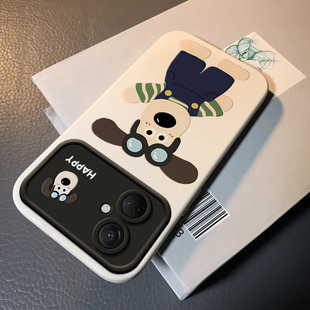 背带裤飞行狗适用于oppok11手机壳液态硅胶k9s保护壳新款防摔k9镜头全包0pp0趣味情侣男女k10x散热爆款10卡