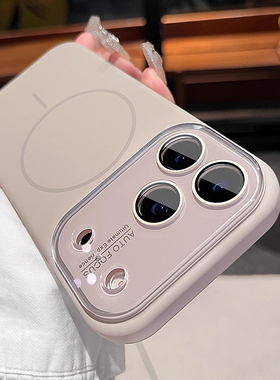 高级感钛灰色磁吸无线充电适用iphone17promax手机壳新款air苹果16pro全包ai按键15pm液态硅胶14大视窗保护套