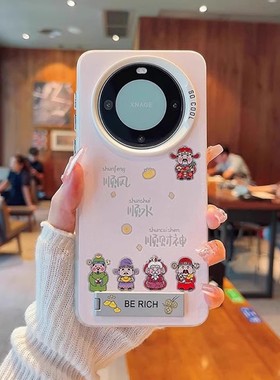 顺风顺水顺财神适用华为mate80手机壳p60防摔nova13软边荣耀magic7女款80保护套ry200支架90gt彩绘p50个性m40