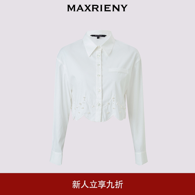 MAXRIENY雅致短截衬衫