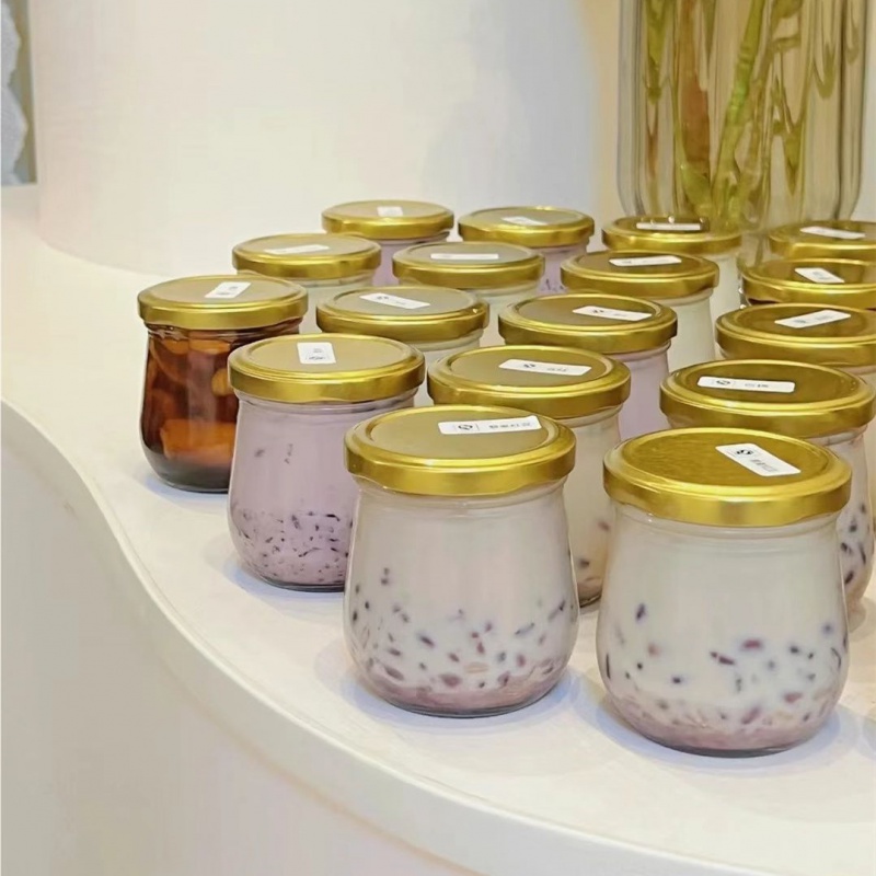 燕窝分装瓶大口鲜炖花胶玻璃空瓶可烹煮鱼胶奶冻密封小罐子耐高温