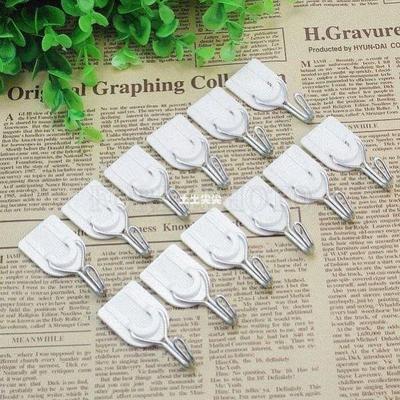10 Door Wall Tile Towel Clothes Self-adhesive Hook Hanger B