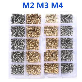 Brass Insert Nut and Screw Assortment Kit 260-500pcs M2 M3 M