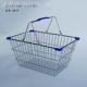金属铁艺超市新款 菜篮子大中小号购物篮 不锈钢电镀手提筐铁线