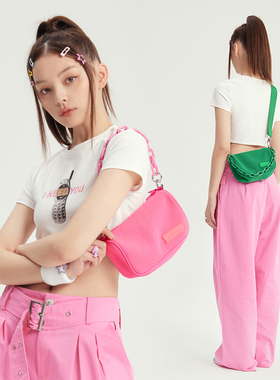 VAOPER喂牌夏季腋下包女通勤小众斜挎包绿色单肩包辣妹百搭包包女