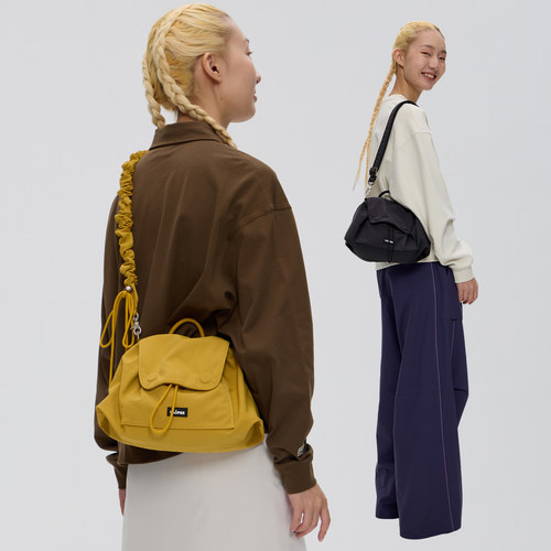 VAOPER福袋包包大容量褶皱斜挎包