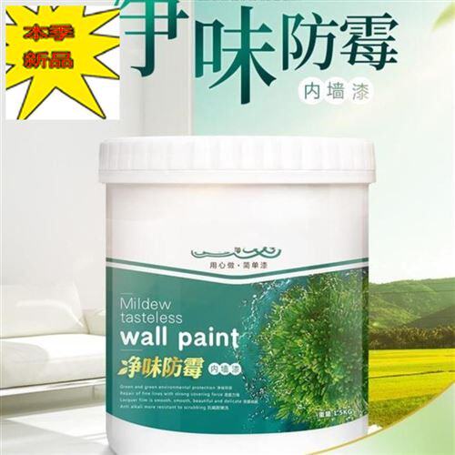 内墙漆彩色刷地油漆家装水泥地墙面家用蓝灰色室内儿童房工业补