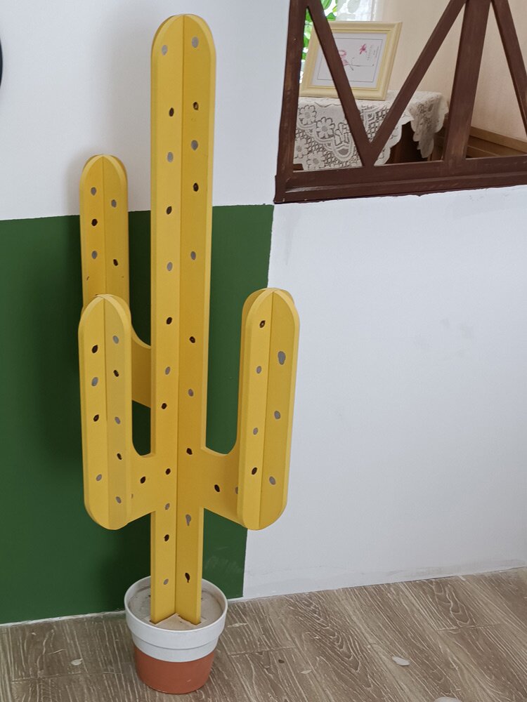 宝宝拍照仙人掌搭建拍摄制作主题道具实景楼北欧儿童摄影棚影场景