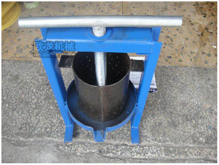 家用手动小型榨油机猪油渣压饼机压猪油渣设备手摇过滤压油机