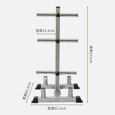 杠铃架纯钢大小孔杠铃片杠铃杆置放架哑铃展示架子哑铃杠铃收纳架