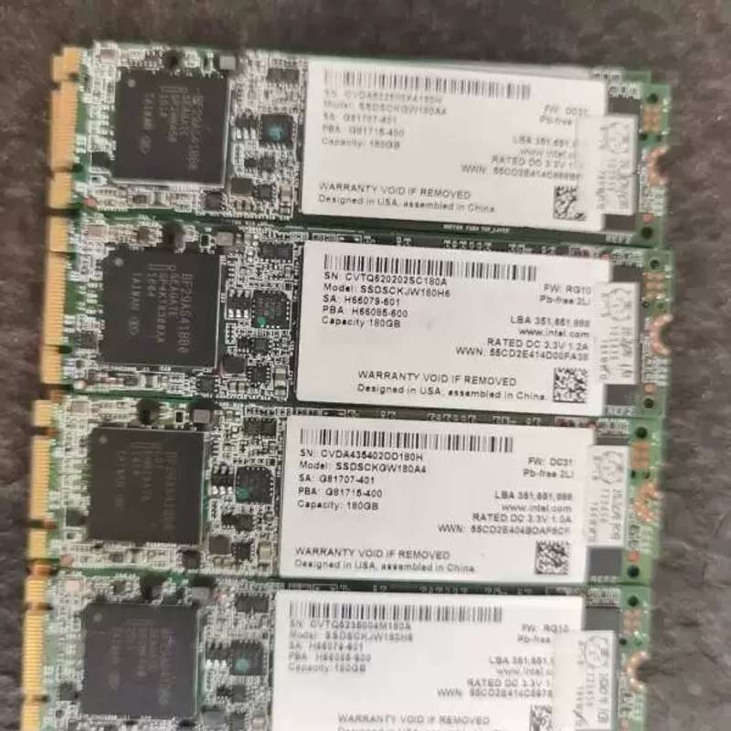 议价Intel 180G m2 固态硬碟 数据!有11个