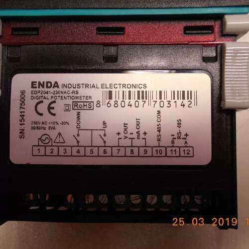 议价ENDA EDP2041-230VAC温控器