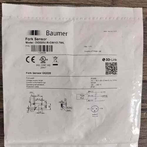 议价未拆封  OG020U.R-GW1O.7WL 槽型感测器 销
