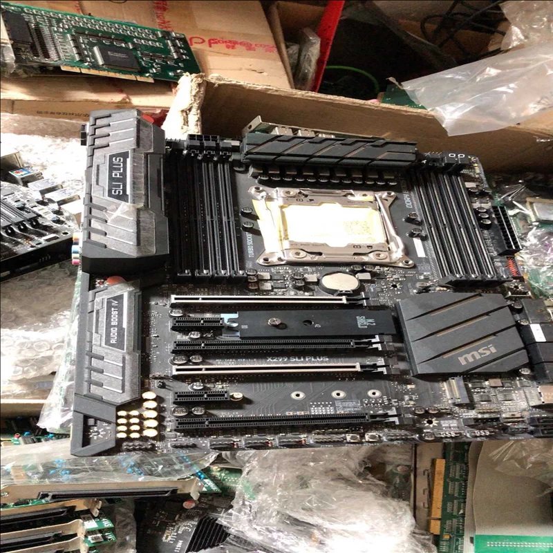 议价议价X299 SLI PLUS主板有挡板 ,功能正常,实物拍摄,适用