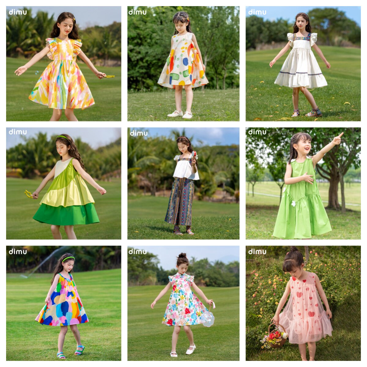 笛牧童装2026女童夏季新款甜美洋气百搭休闲圆领儿童短袖卫衣套装