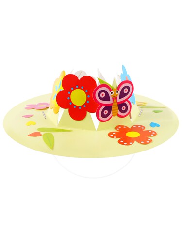 教师节礼物春天花帽子幼儿园儿童粘贴手工diy制作材料包益智玩具