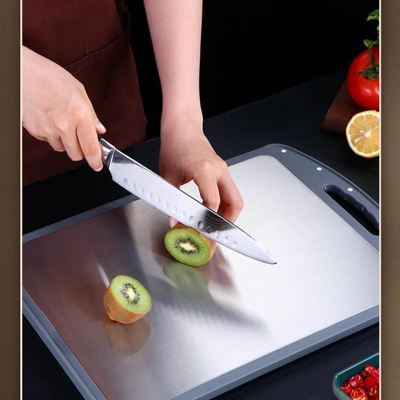 不锈钢菜板加厚案板家用厨房切菜板塑料PP双面砧板面板揉面板