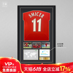 小李子正品斯米切尔亲签利物浦2005欧冠主场复古球衣(含EM证书)