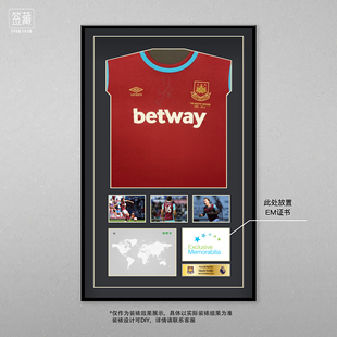 小李子:正品马克·诺布尔亲签西汉姆联15-16主场球衣(含EM证书)