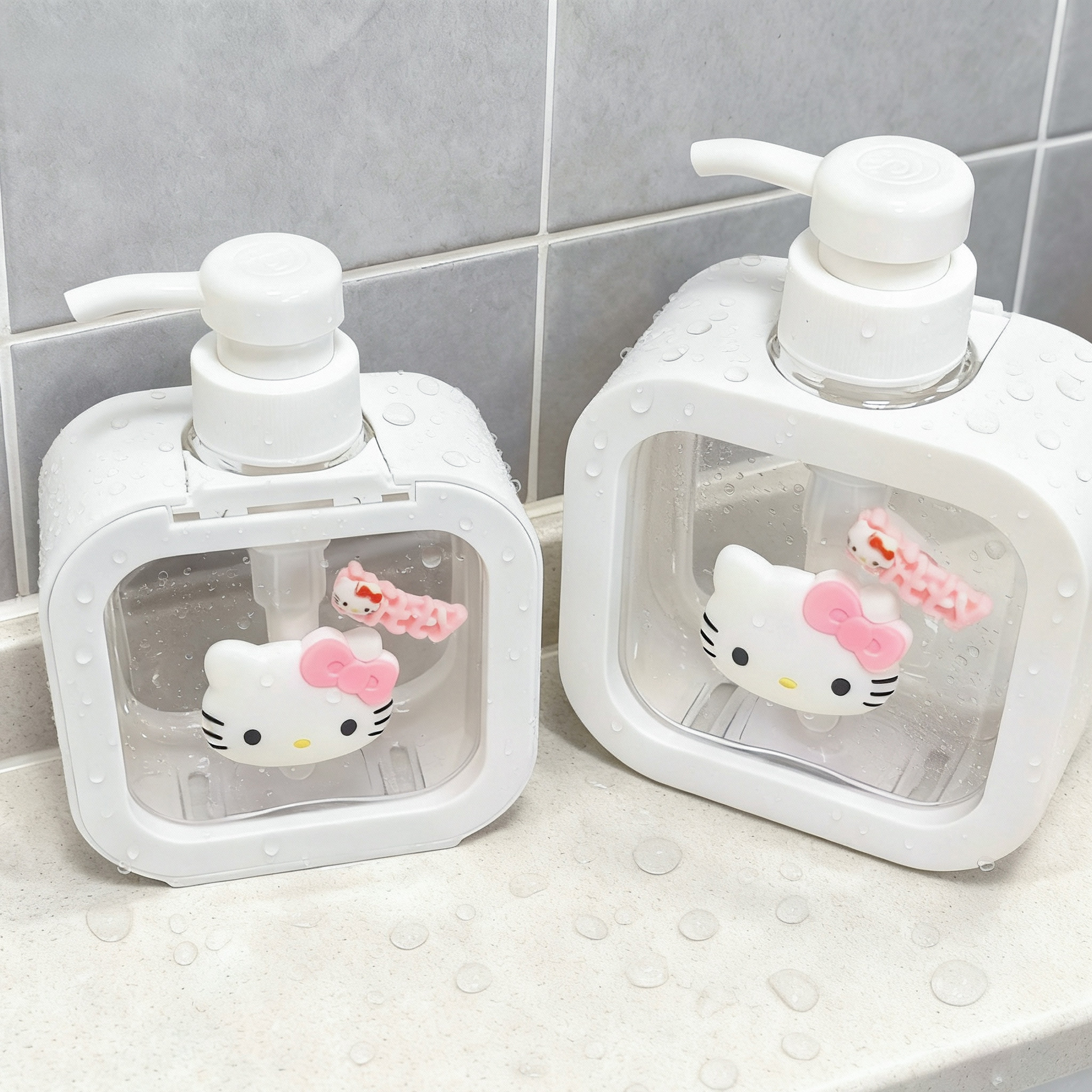 旅行便携小乳液瓶塑料瓶可爱卡通按压沐浴露洗发水洗洁精分装瓶子