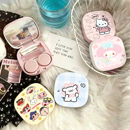 隐形眼镜盒子卡通美瞳盒收纳盒高级感便携护理盒伴侣盒可爱双联盒