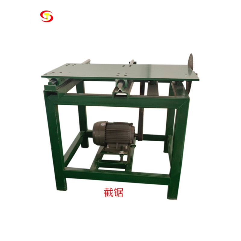 实木截锯蕾森木工机械开料机齐头锯带锯切割机锯家具木料推台锯