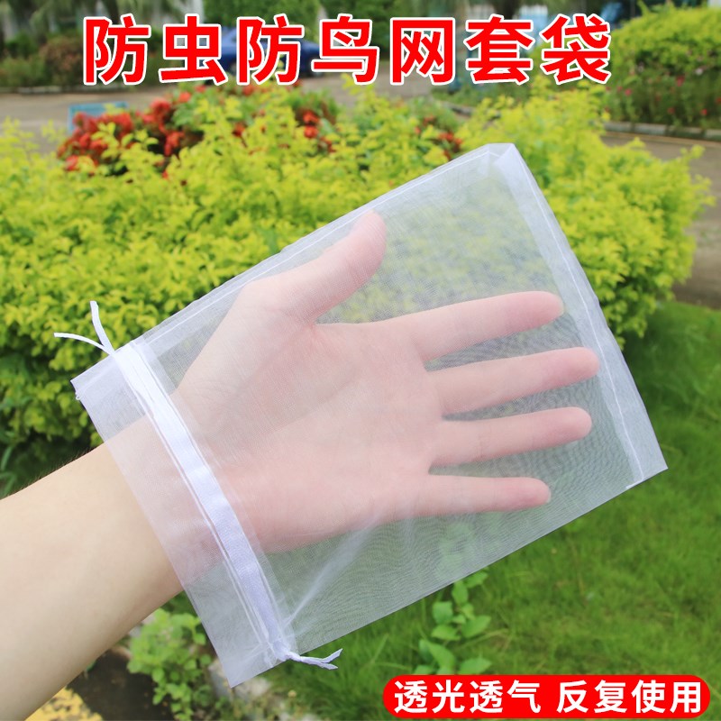 果树防虫网袋防鸟纱网袋保护套葡萄袋无花果番套袋桃Y子套袋西瓜