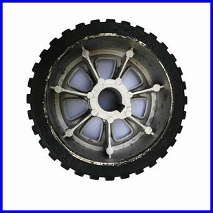 电动门轮子通用伸缩门配件大门机头轮子包邮送卡Q簧销子1823孔径