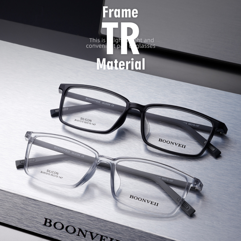 邦唯TR商务方框近视眼镜