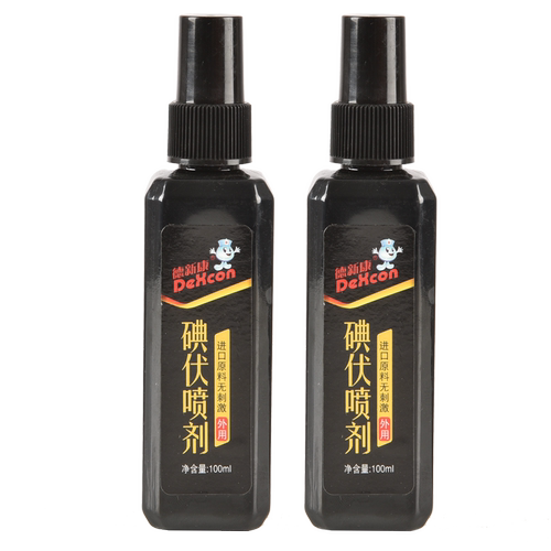 德新康 碘伏喷剂 消毒液100ml  喷雾型皮肤黏膜伤口清洁