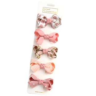 儿童发夹2025春夏新款蝴蝶结宝宝不伤发卡子女孩发饰碎发刘海夹子