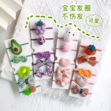 Мультяшный детский шерстяной войлок для раннего возраста, резинка для волос для принцессы, заколка для волос с бантиком, аксессуар для волос