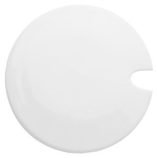 带缺口杯盖陶瓷通用马克杯配件圆形万能茶杯盖瓷杯水杯单卖盖子瓷