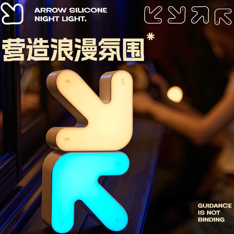 rgb电竞房桌搭箭头氛围灯卧室