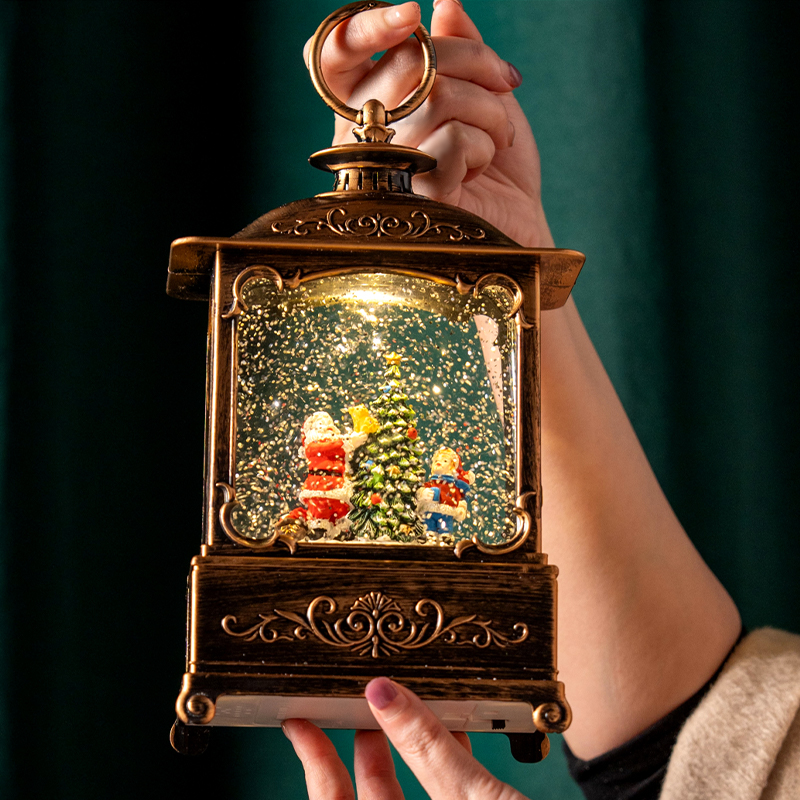 圣诞节生日礼物情侣送男女朋友伴手礼品圣诞老人树发光音乐盒闺蜜