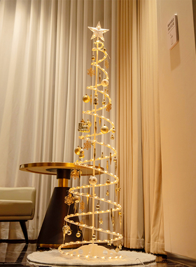 圣诞节装饰品小红书同款target圣诞树摆件店铺装扮场景落地氛围灯