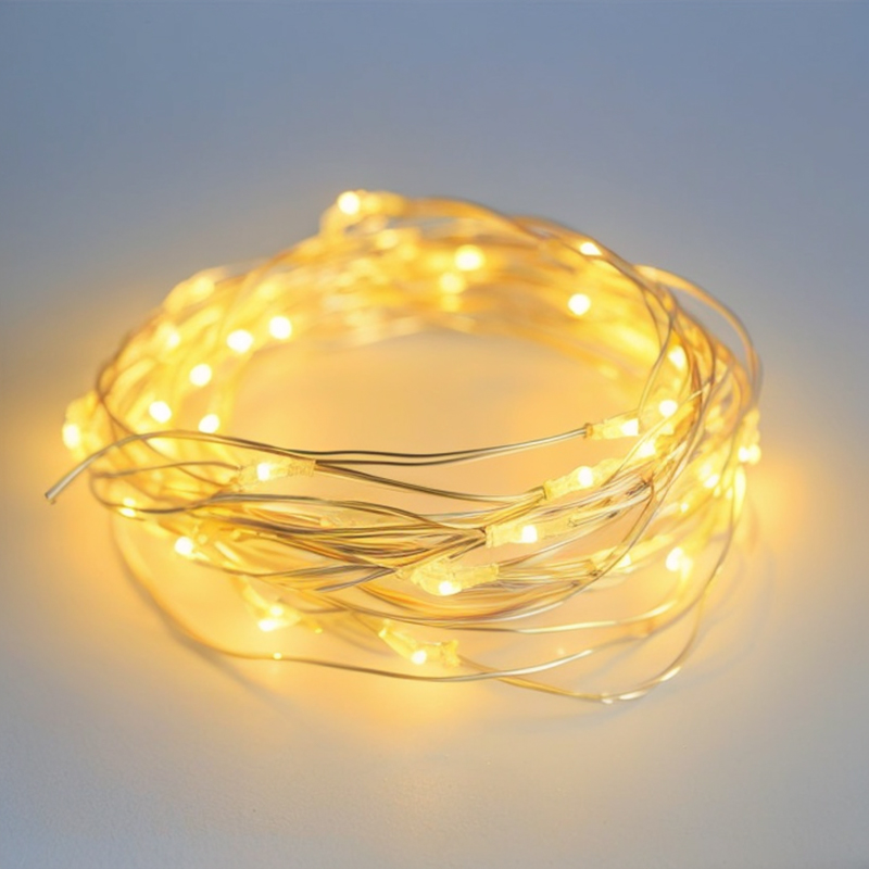 电池铜线灯led彩灯闪灯串灯满天星星房间卧室装饰花束生日礼物盒